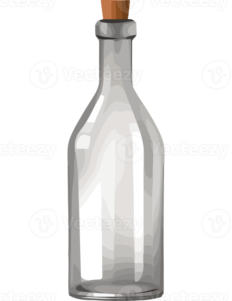 Wine bottle with fresh liquid icon isolated png