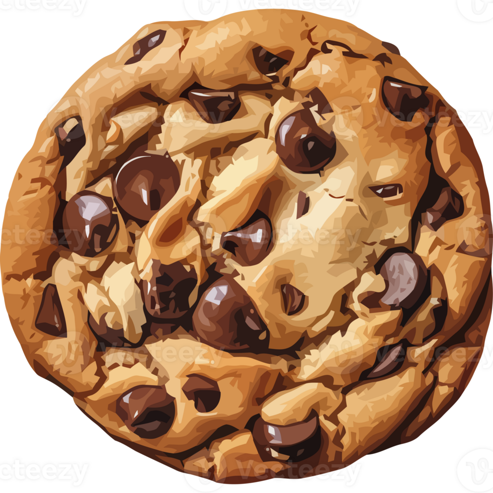 Sweet chocolate cookie baked for gourmet indulgence icon png