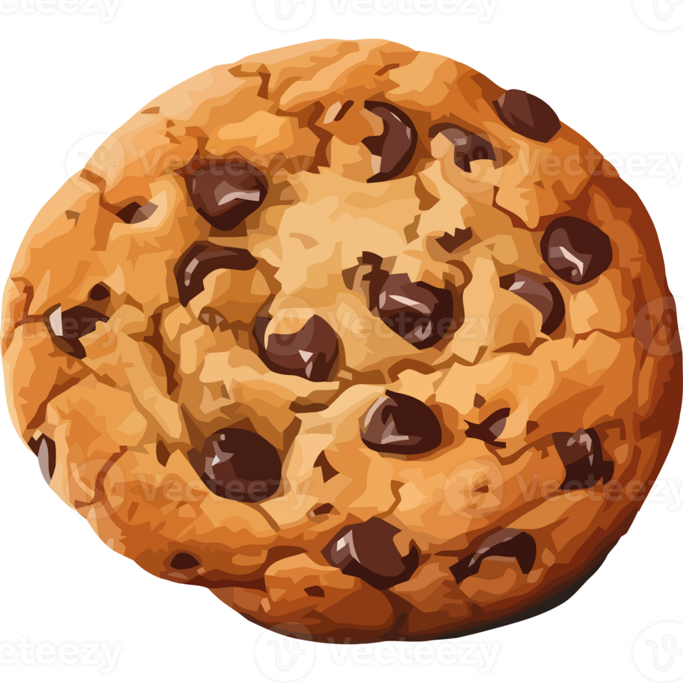 Homemade chocolate chip cookie, a sweet indulgence icon png