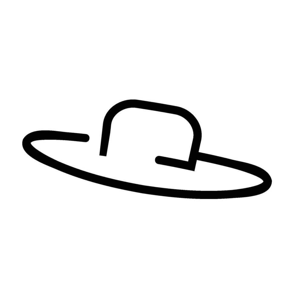 Cowboy hat icon logo design template isolated illustration vector