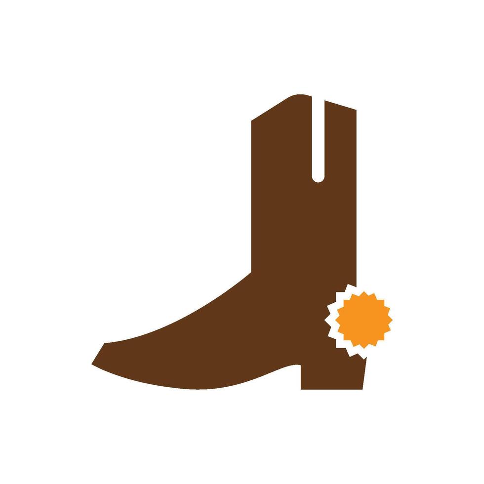 Boots icon logo design template isolated illustration vector
