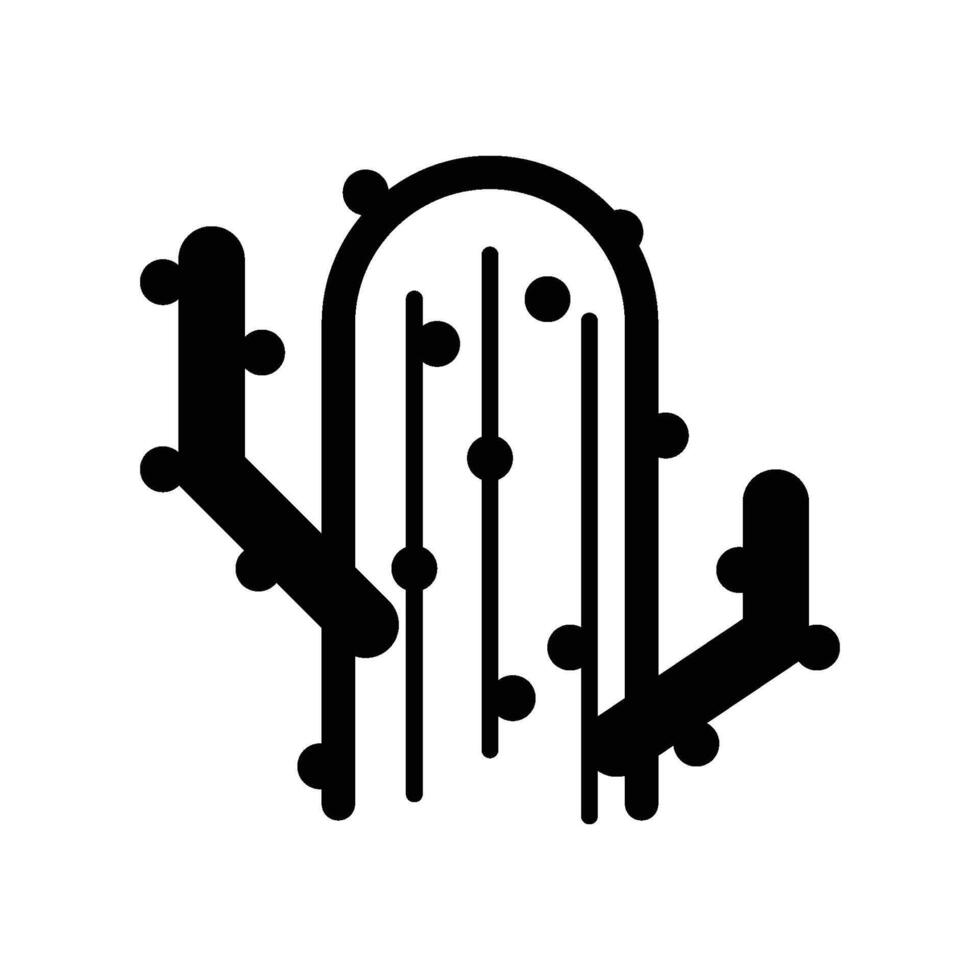 Cactus icon logo design template isolated illustration vector