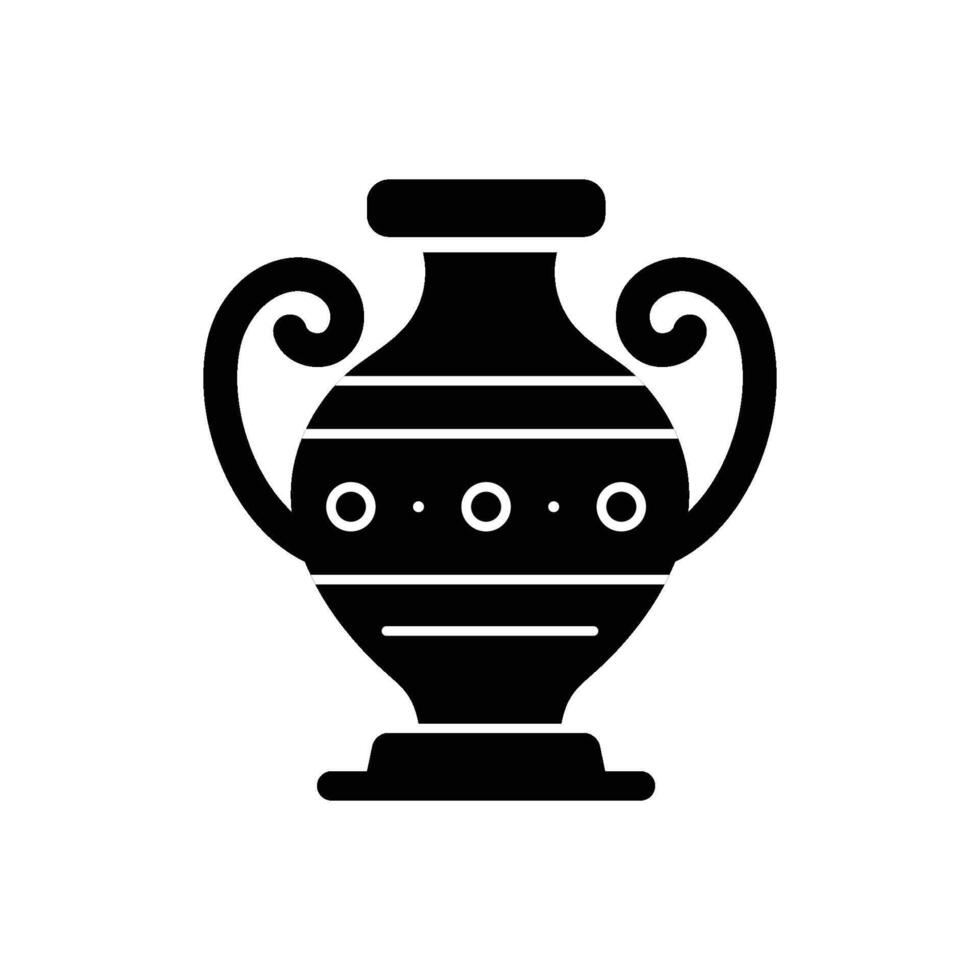 Antique vase icon logo design template isolated illustration vector