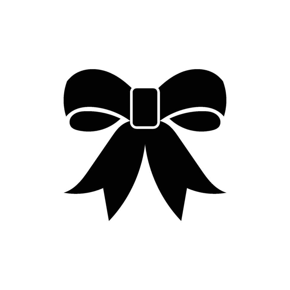 Ribbon bow icon logo design template isolated illustration vector