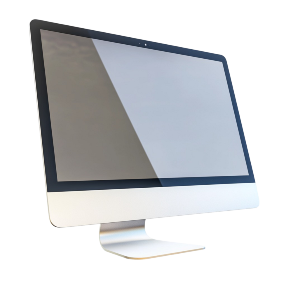 Curved Desktop Monitor with Sleek Design png