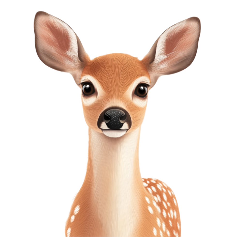 Fawn in Forest Scene png