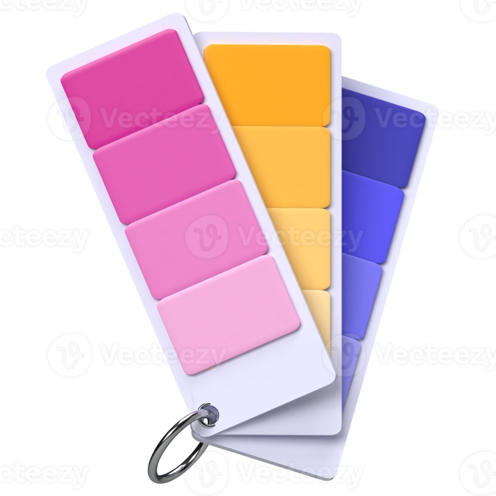 Color Sample Guide 3D Icon png