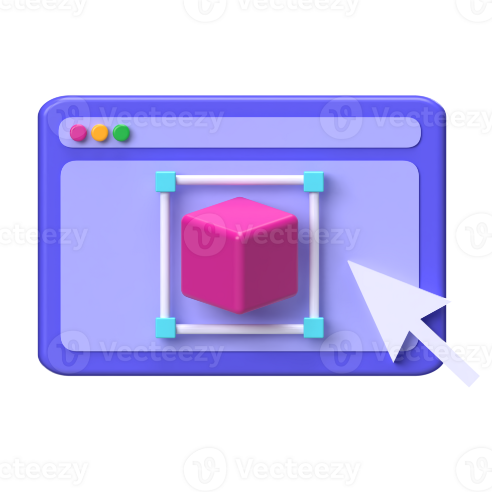 3D Cube Tool 3D Icon png