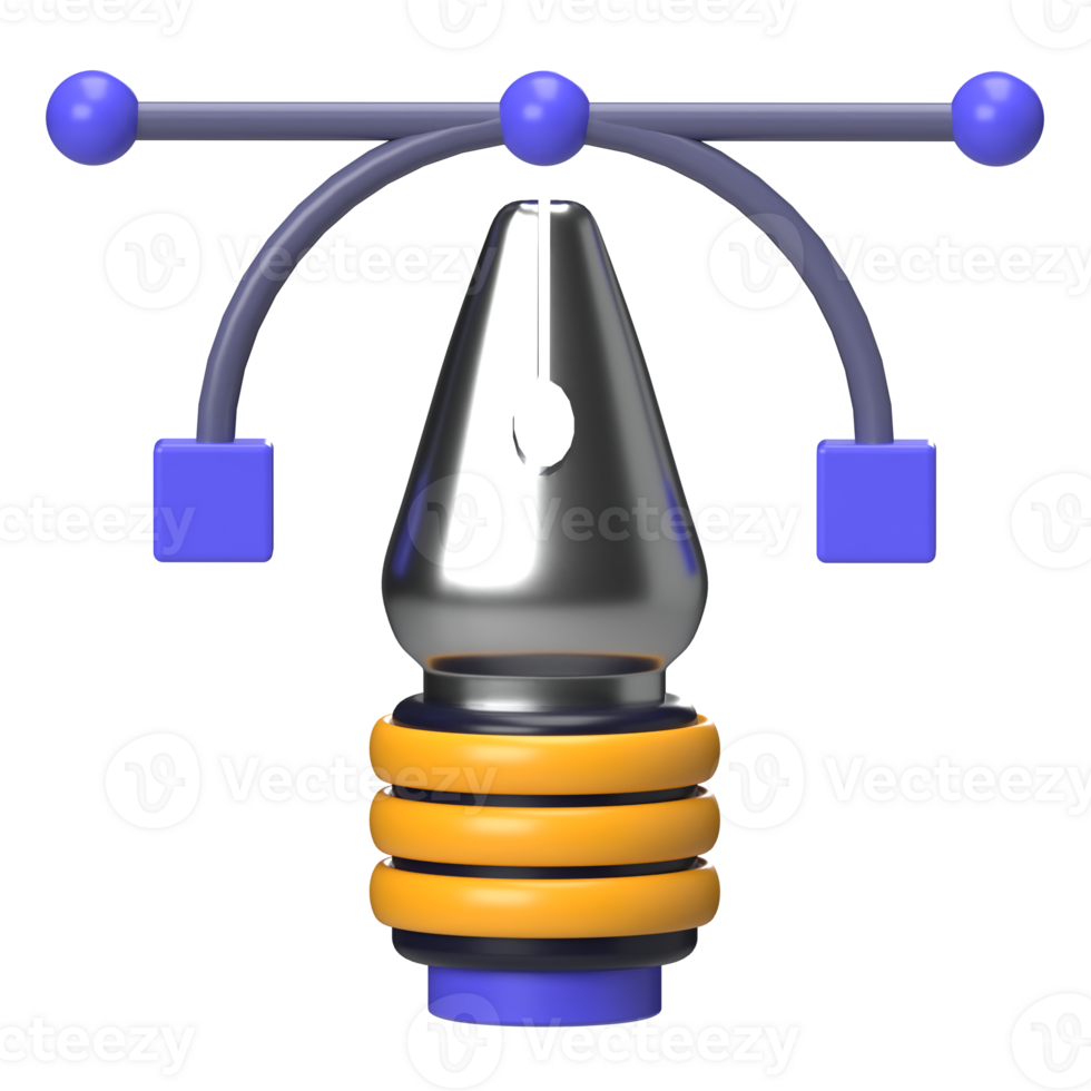 Pen Tool 3D Icon png