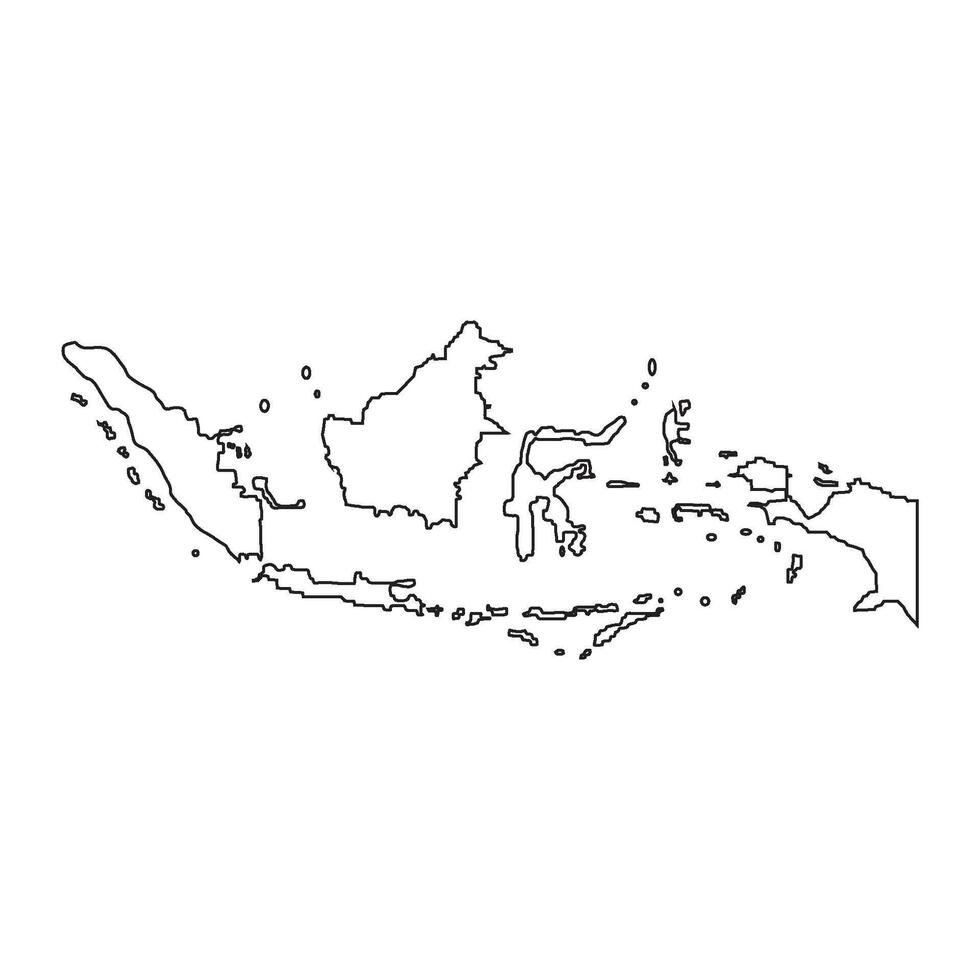 Indonesian Map Symbol Icon vector