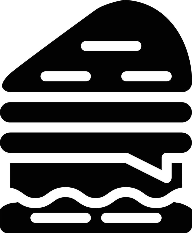 a black and white hamburger vector