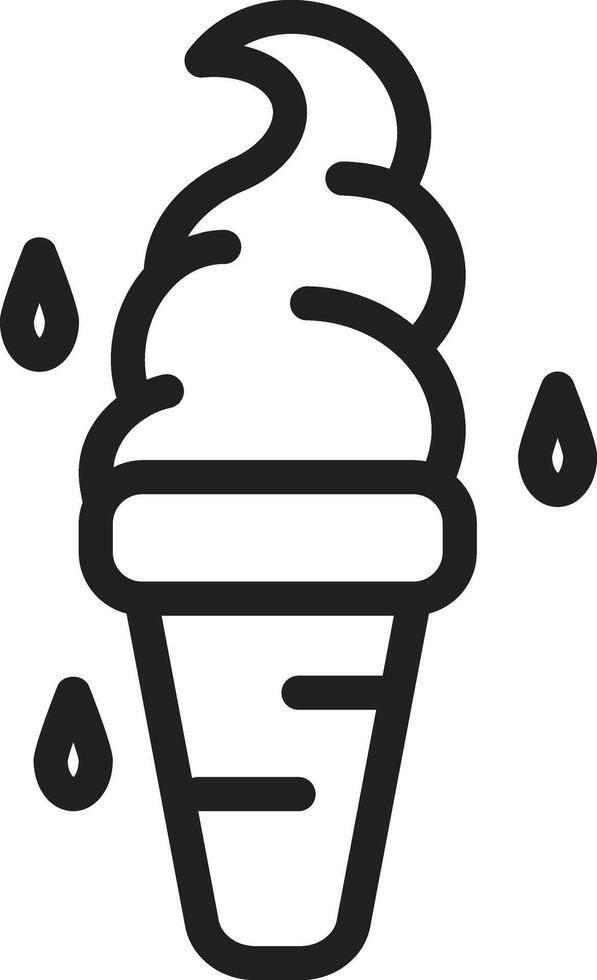 ice cream cone icon illustration vector