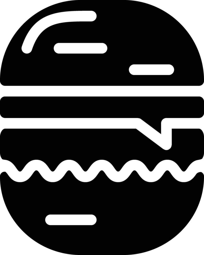 a solid black hamburger icon vector