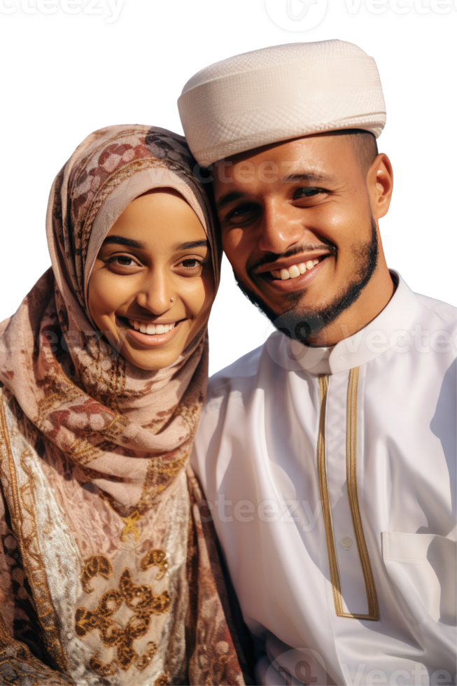 Couple Embracing and Smiling for Photo png