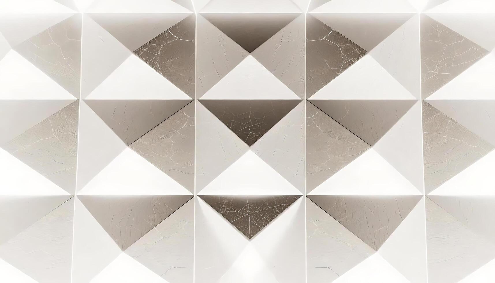 sleek, modern abstract background featuring a light geometric pattern of triangular tiles arranged in precise symmetry. photo