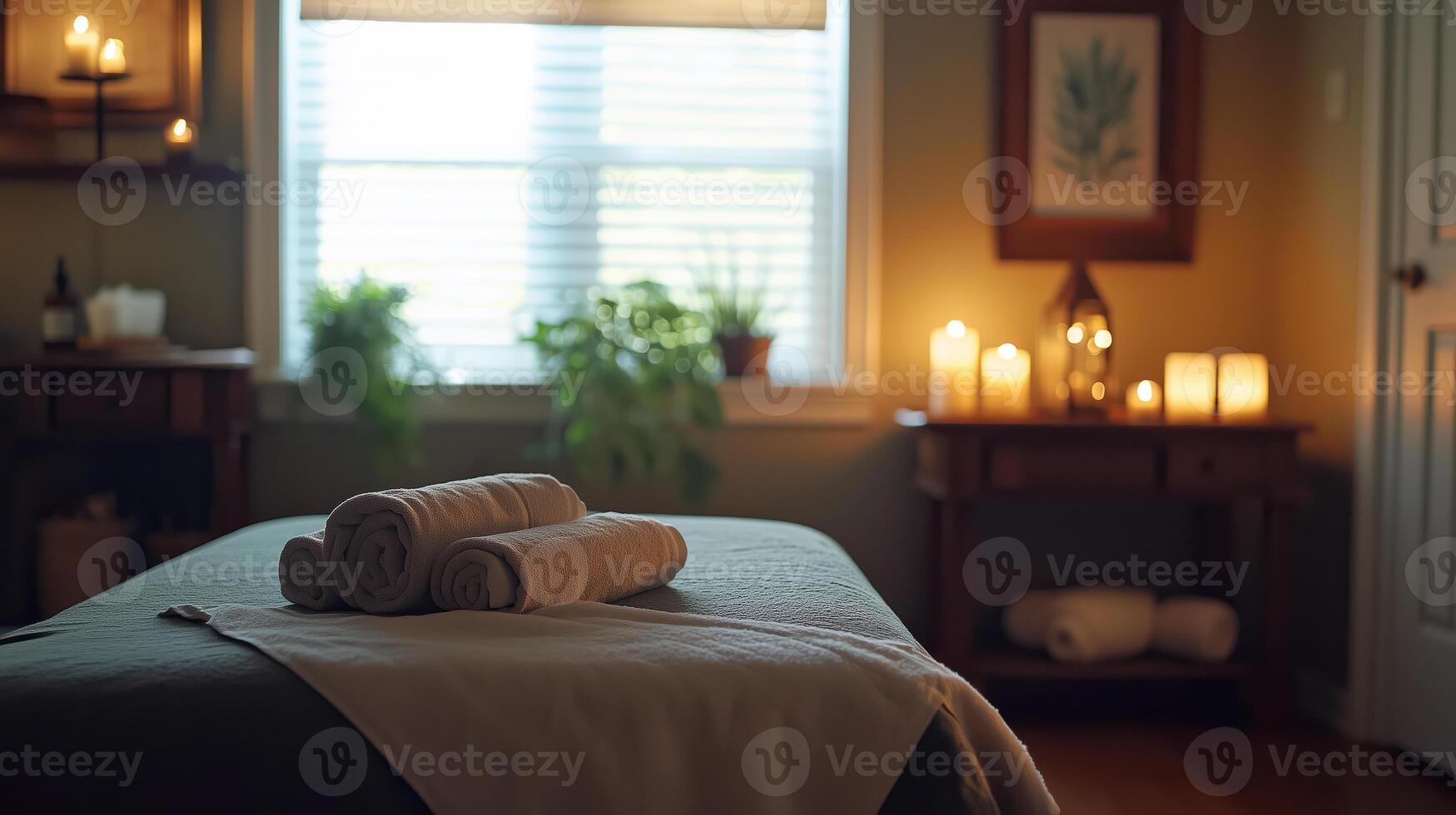 cozy spa room with candles and massage table 8 photo
