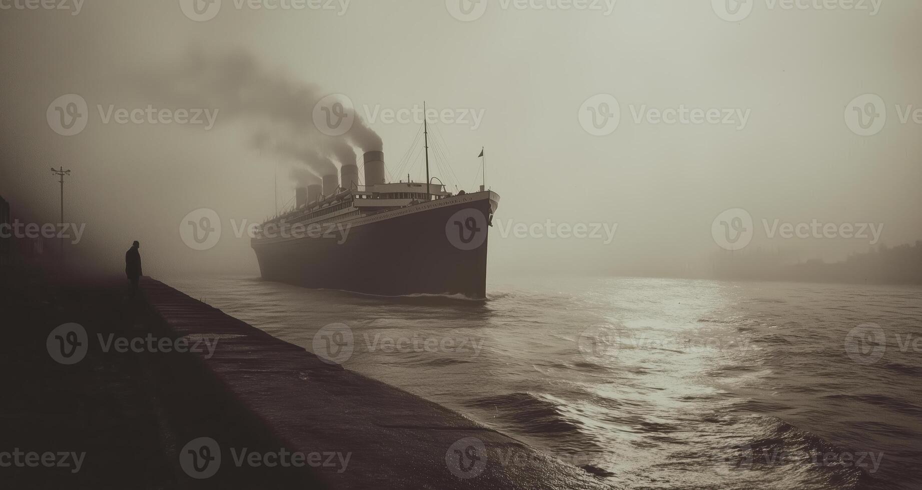 large vintage ship floating on calm ocean waters 2 photo