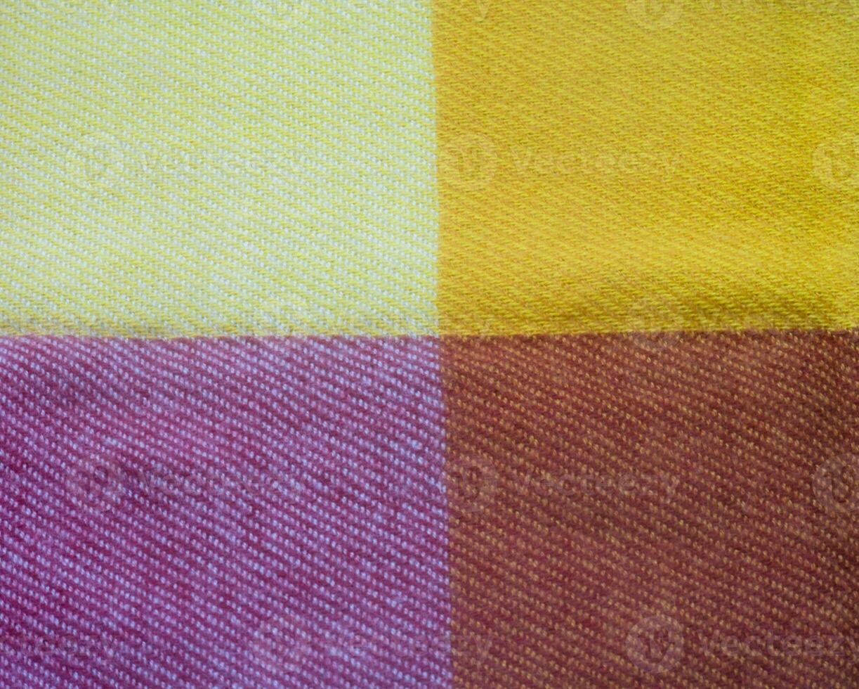 Classic Checkered Cashmere Fabric Texture background pattern photo