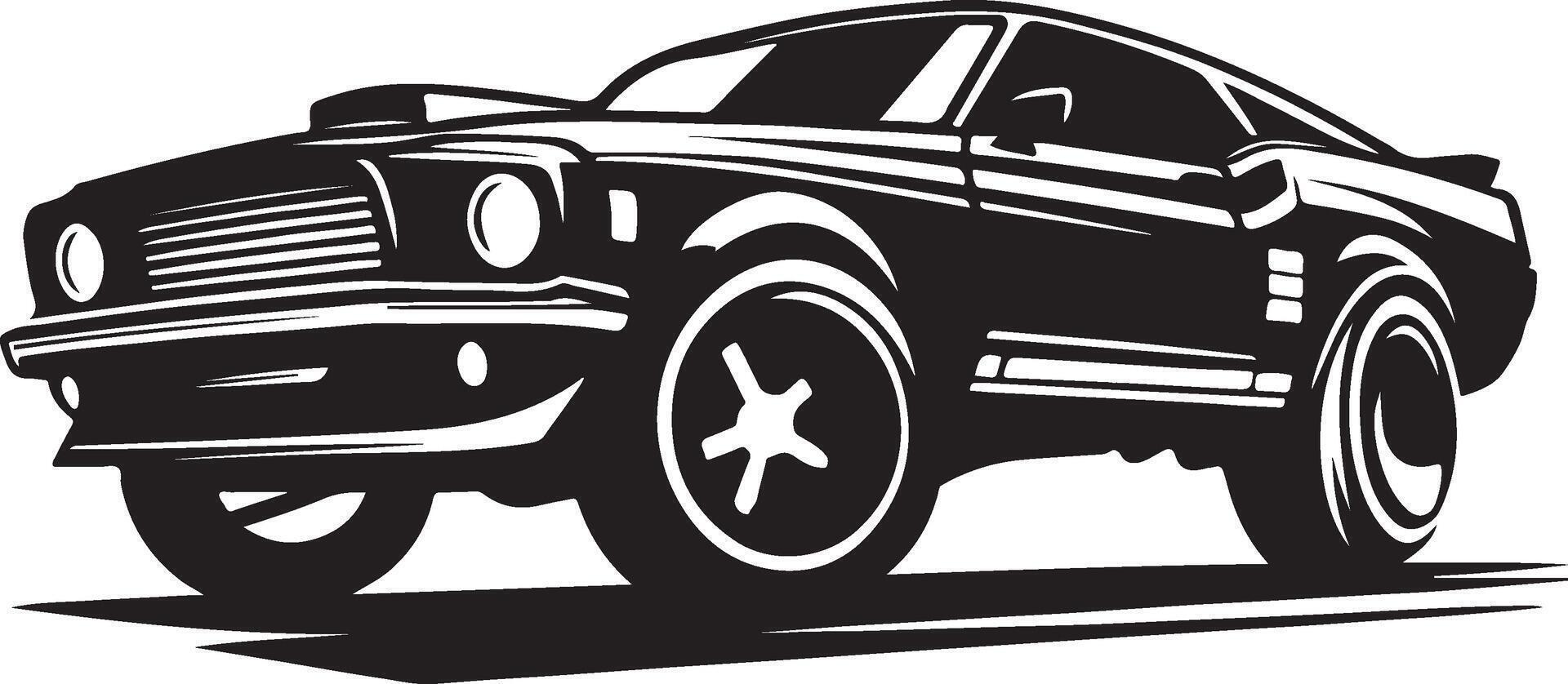 Minimalist Car Silhouette Designs for Modern Graphics vector