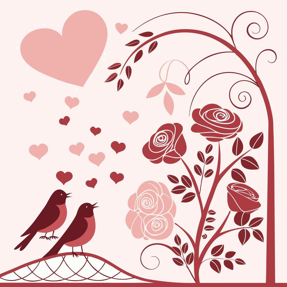 Valentine's Day Card. vector