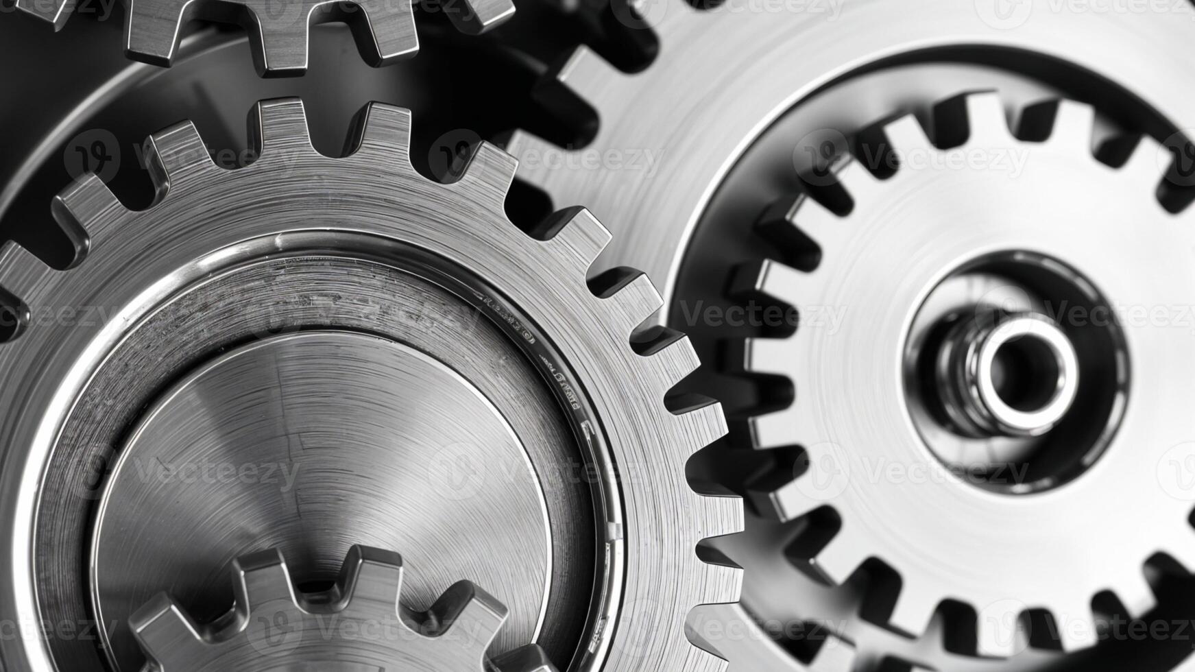 Interlocking Metal Gears Precision Engineering, Industrial Machine Components photo
