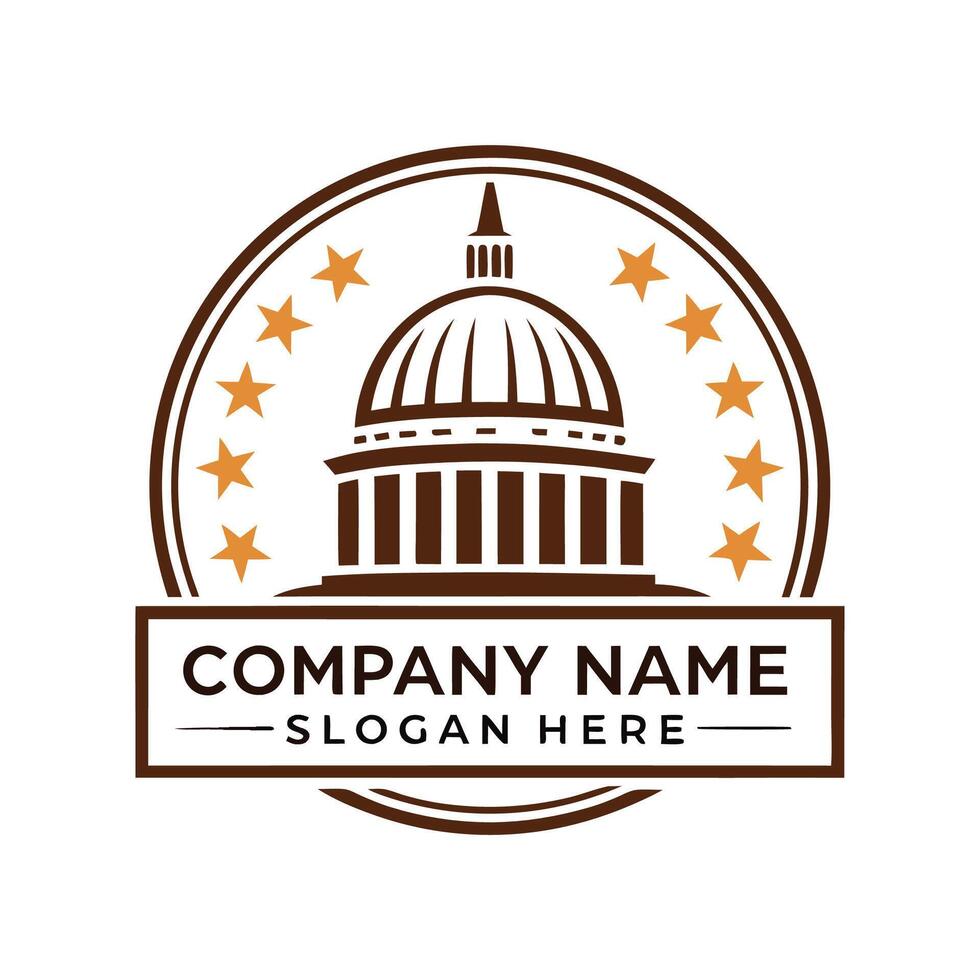us capitol building logo vector