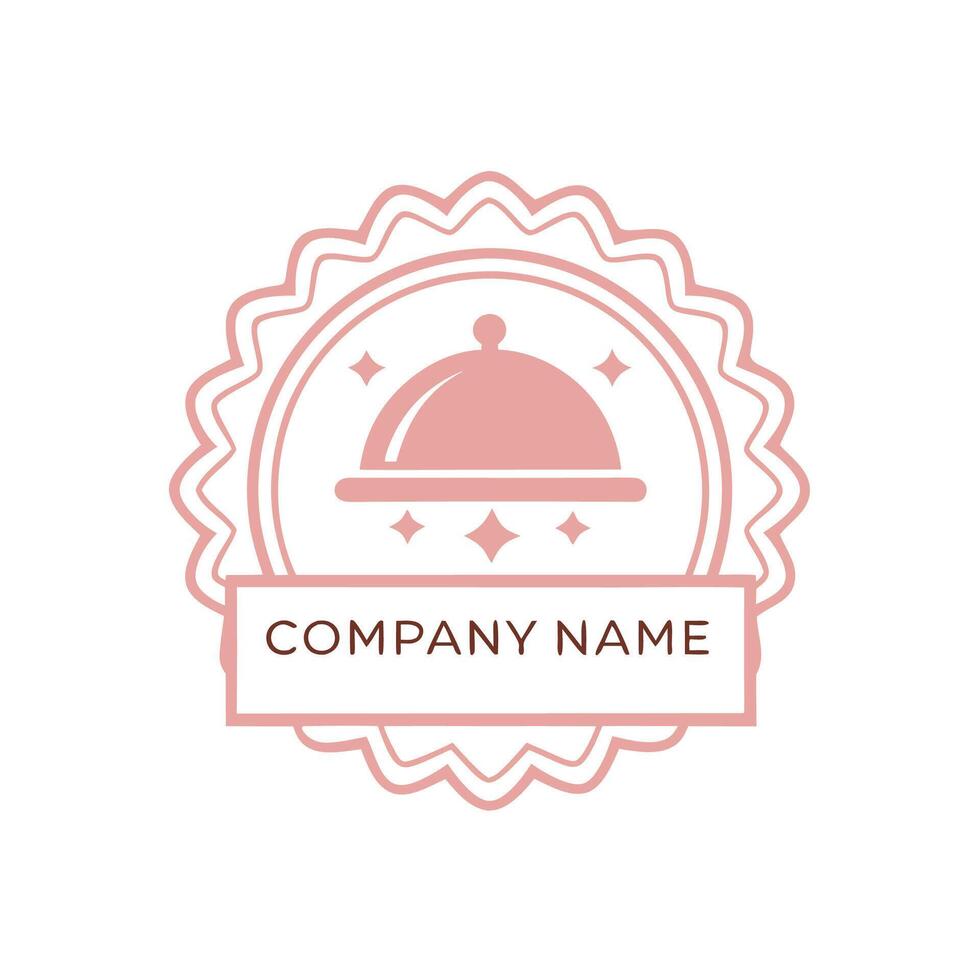 a logo for a restaurant or cafe on a white background vector