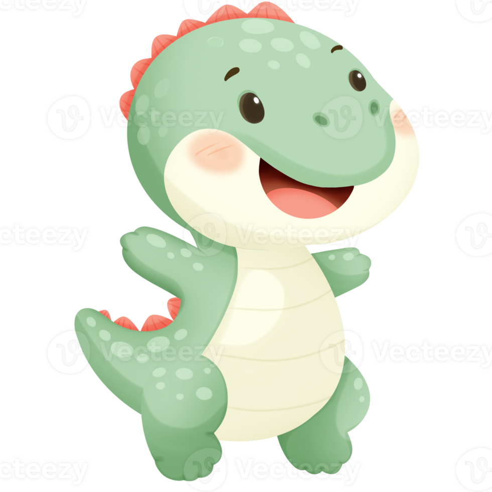 Smile cartoon dinosaur png