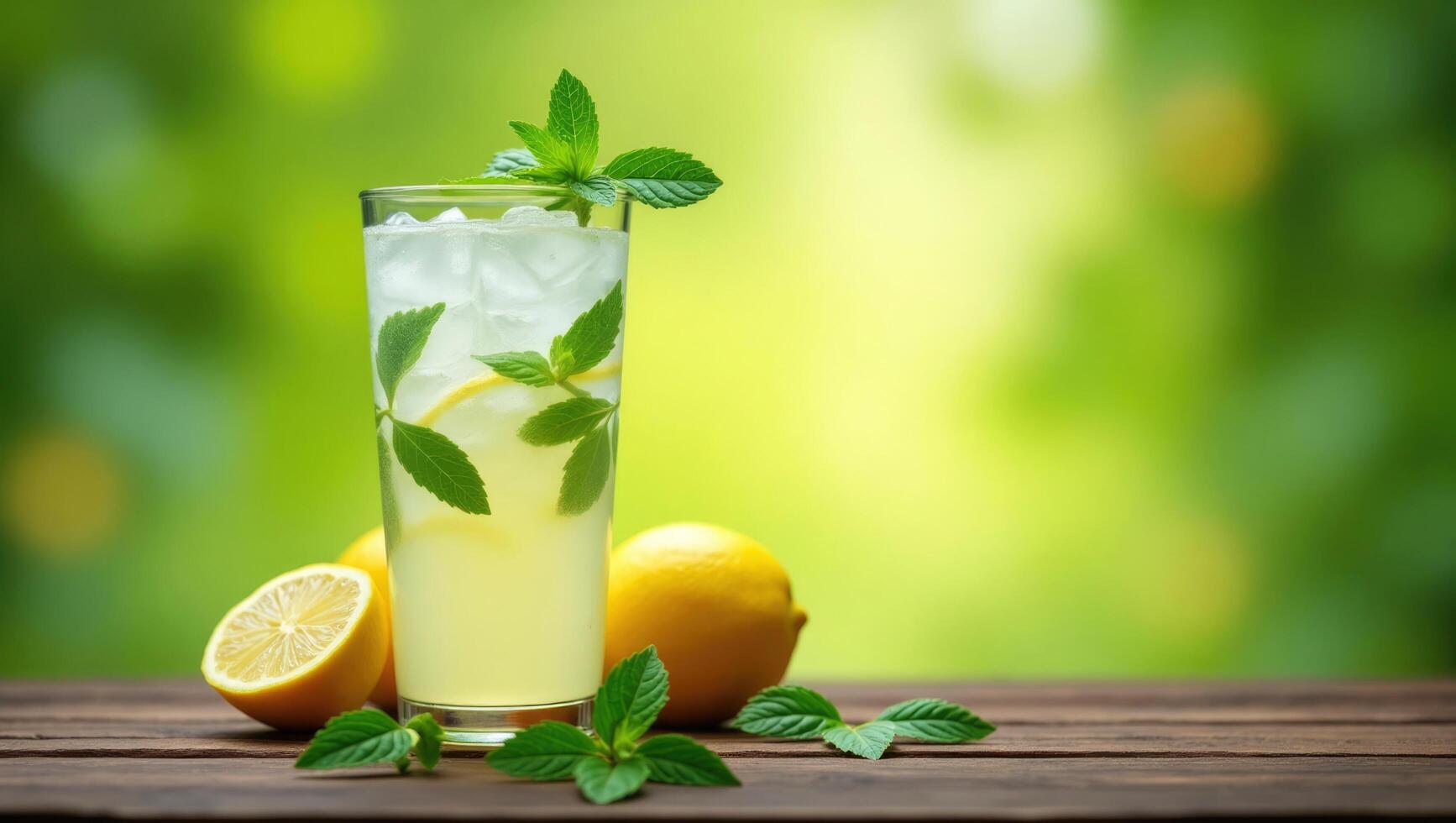 Delicious Mint Lemonade with Fresh Herbs and Citrus Notes photo