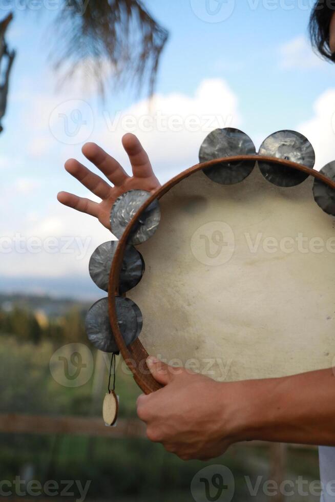 Percussive Sounds Dancing in Rural Meadows photo