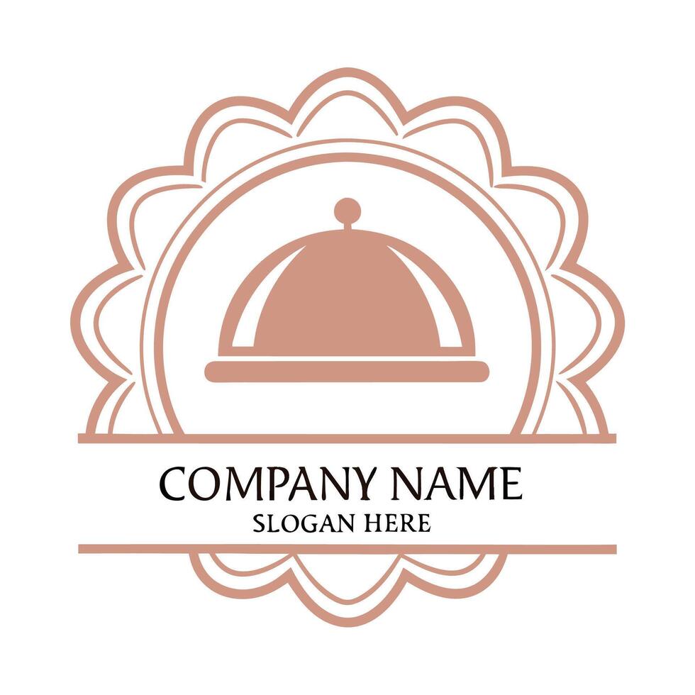 a logo for a restaurant or food service business vector