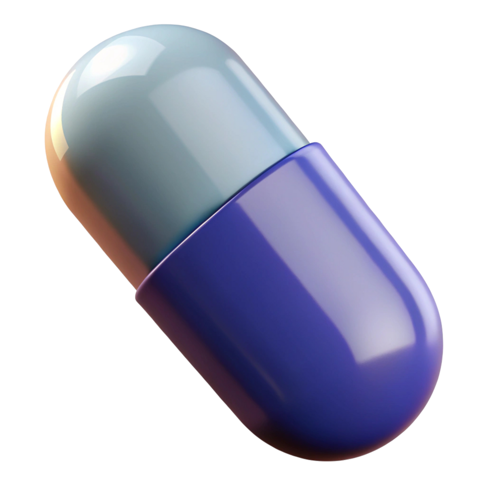 Two-toned Capsule Pharmaceutical Medicine Concept png
