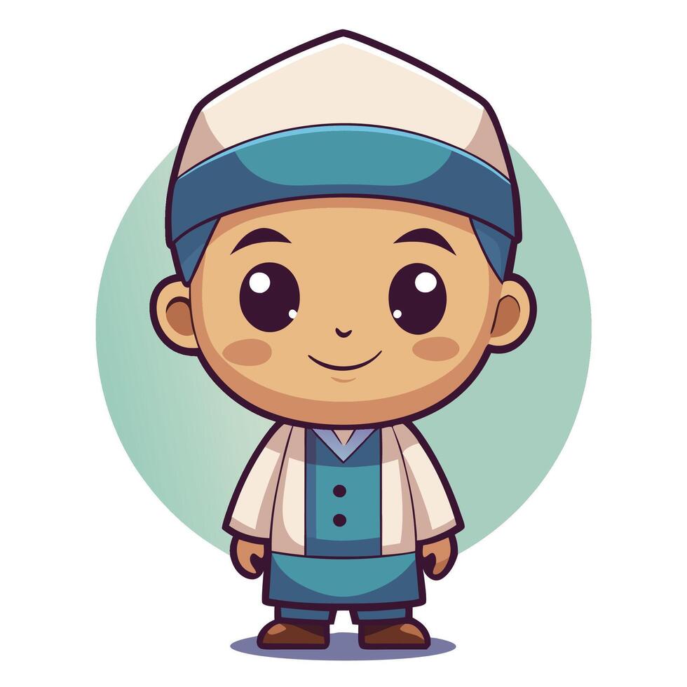 boy in traditional clothes vector