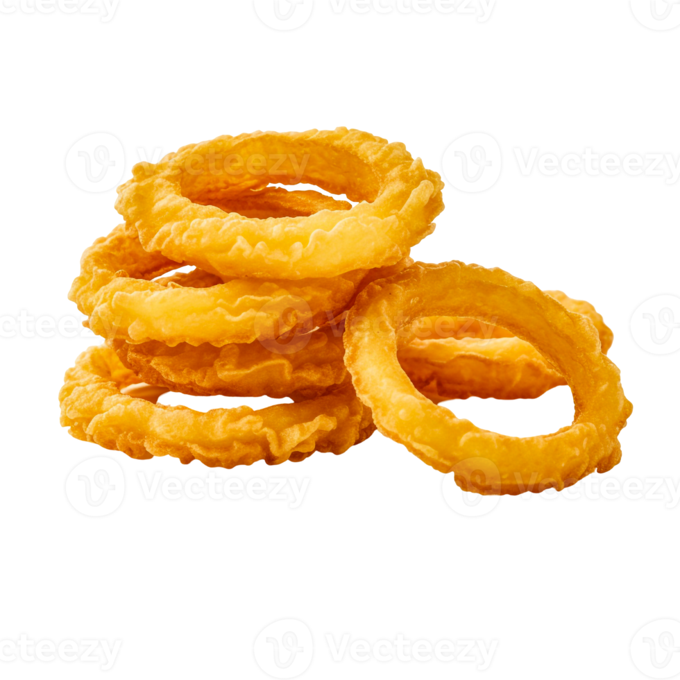 Deep-Fried Onion Rings with a Crunchy Bite png