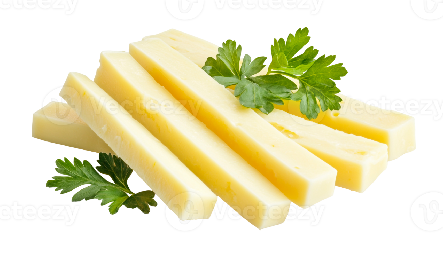 Fried Cheese Sticks Topped with Coriander png