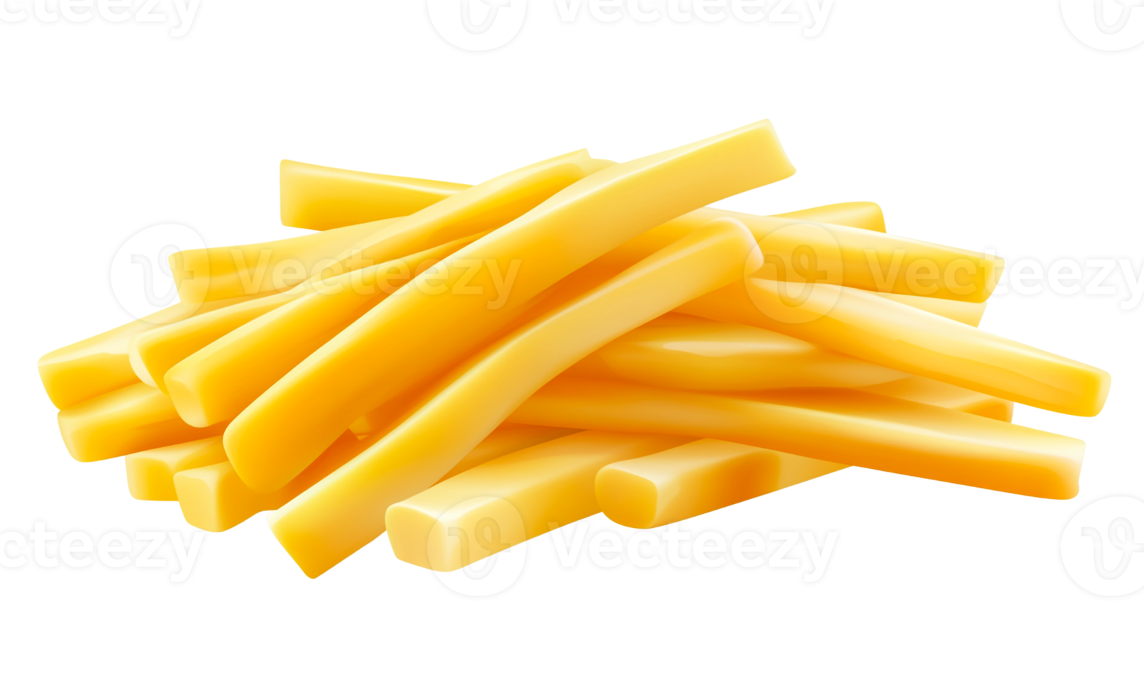 Stack of Cheesy Mozzarella Sticks png