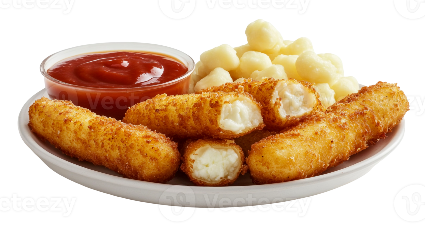 Golden Fried Mozzarella Sticks Paired Perfectly png