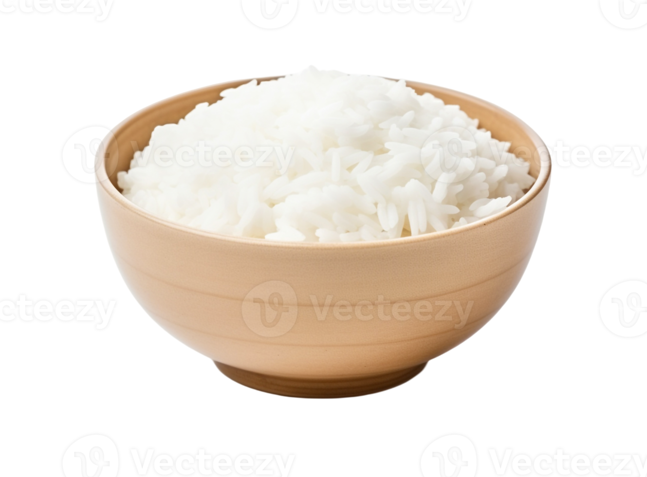 Plain White Rice in a Classic Bowl png