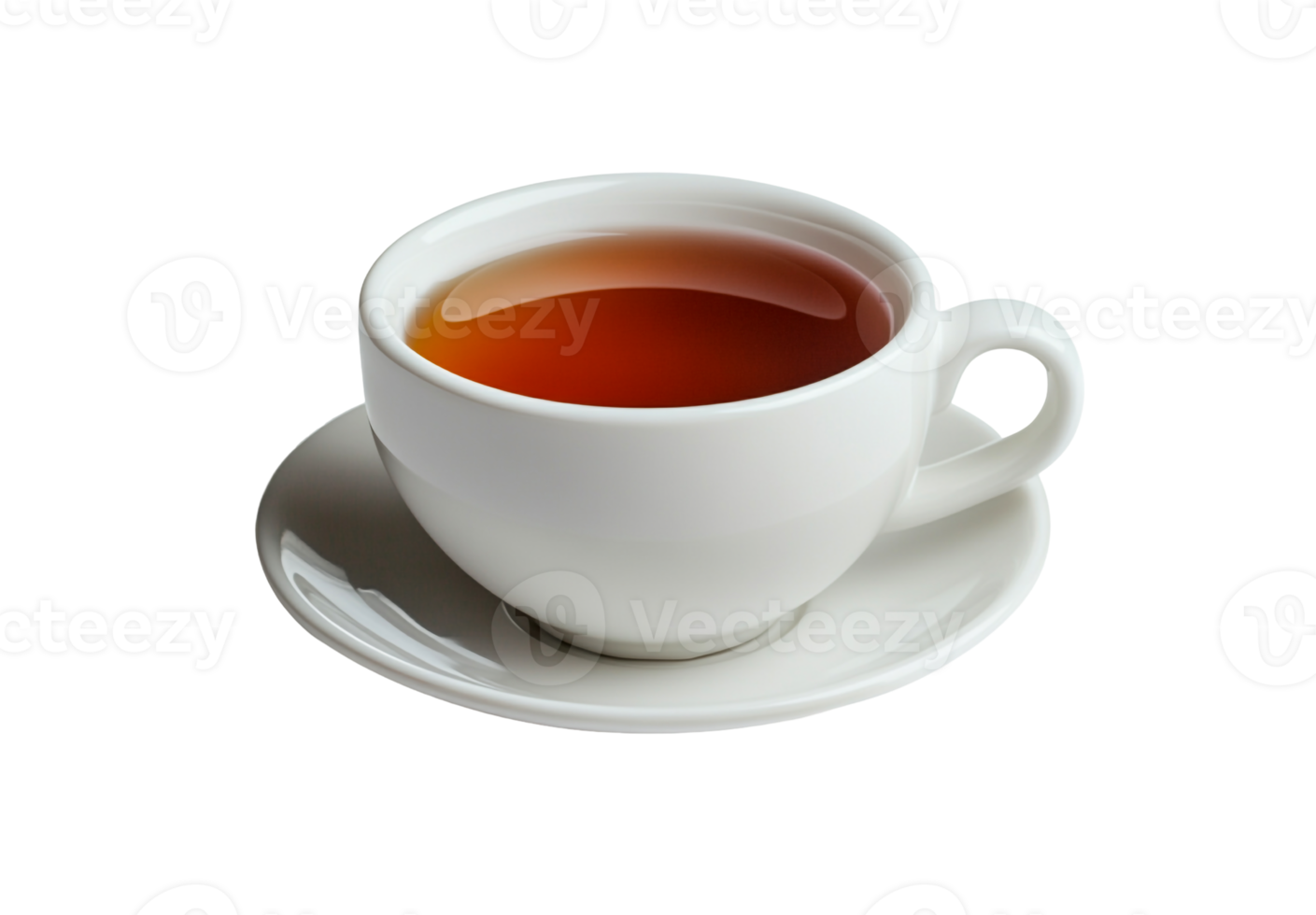 A cup of black tea isolated png