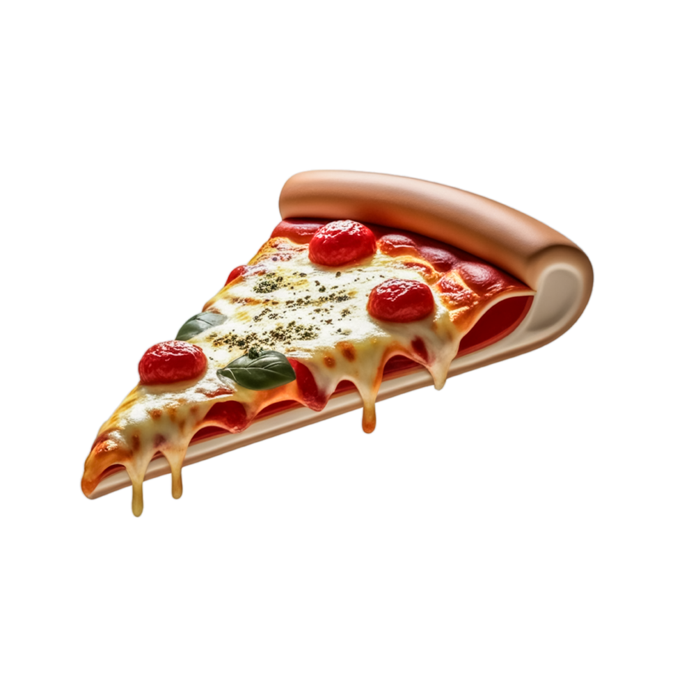 Pepperoni pizza, cheese slice flying png