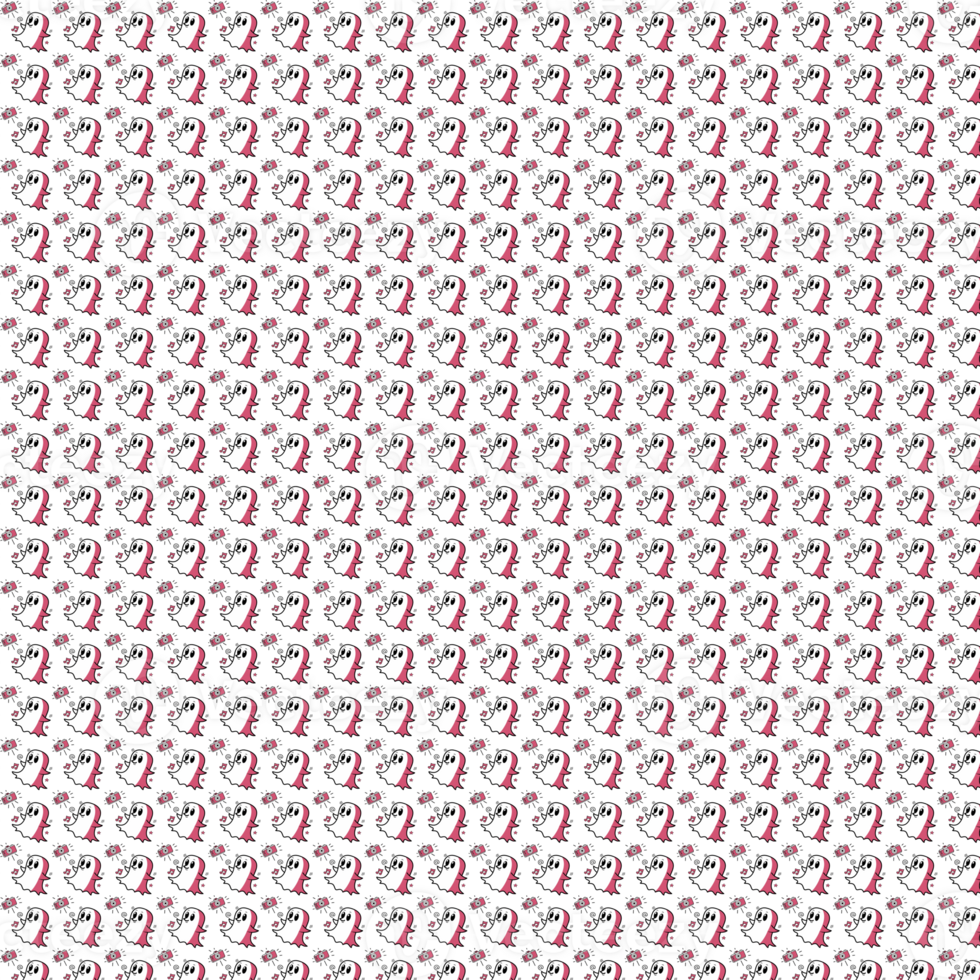 Paw Prints And Hearts Seamless Pattern png