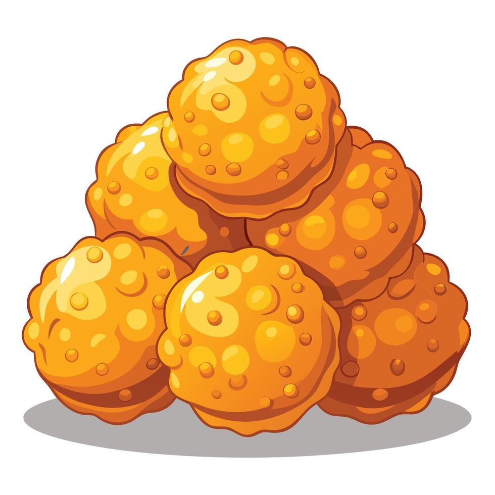 Cheese balls element illustration vector