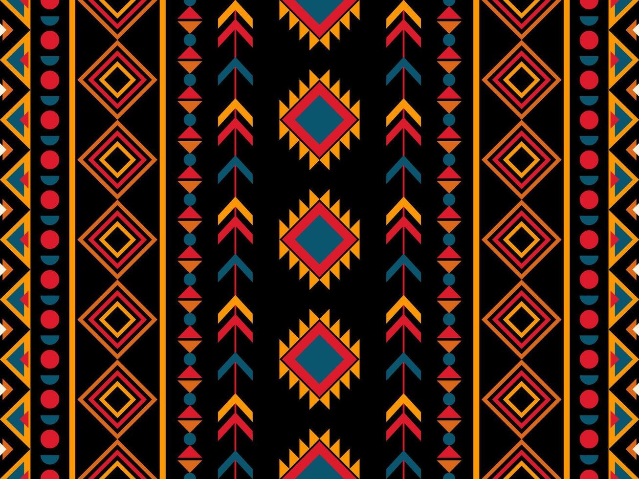 Navajo pattern design. Native American style. Can be used in fabric design for clothing, textile, background, wallpaper, carpet, embroidery, print vector