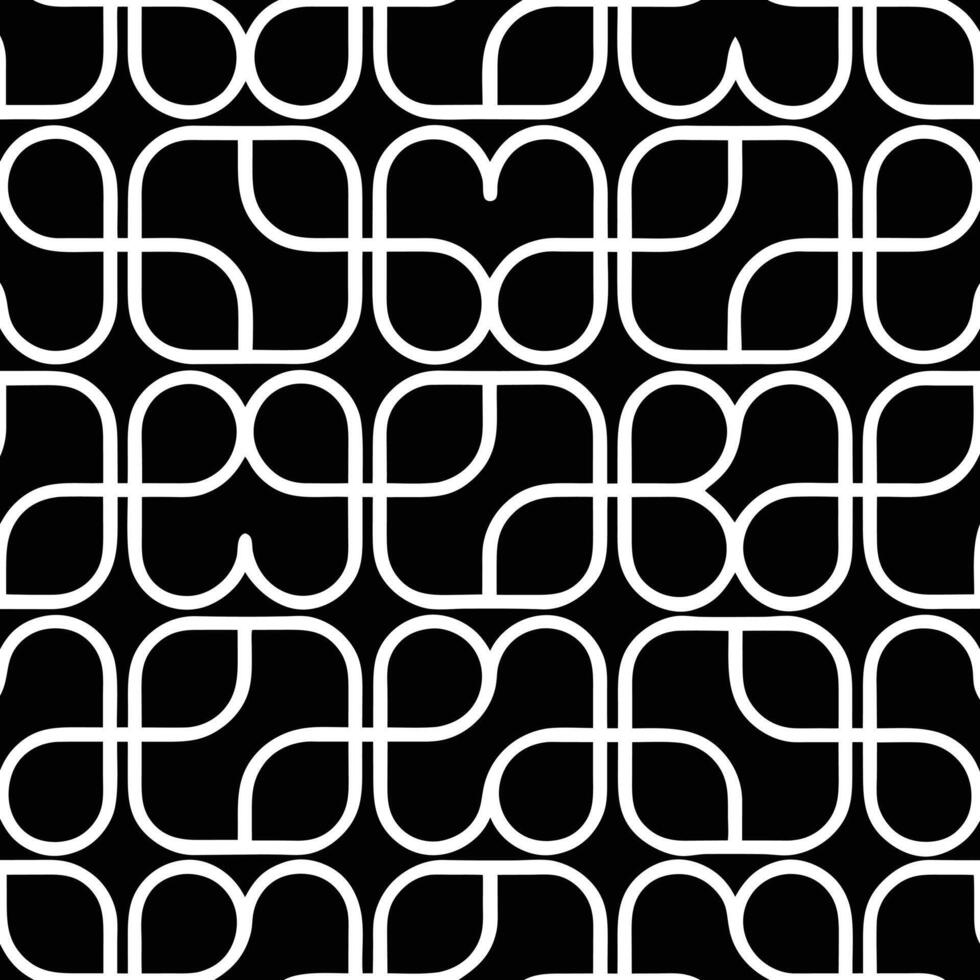 Geometric Patterns with Organic Abstract Curves. vector