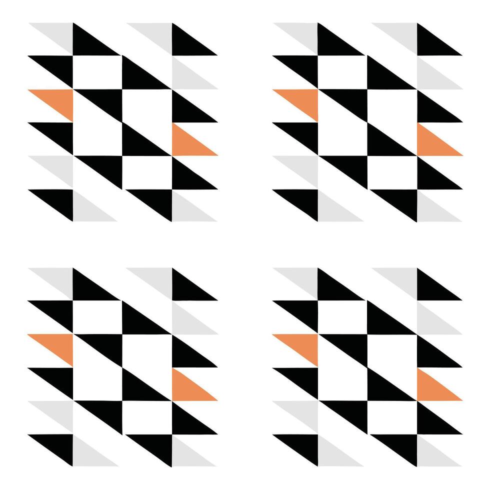 Abstract Pattern with Geometric and Organic Curves Design. vector