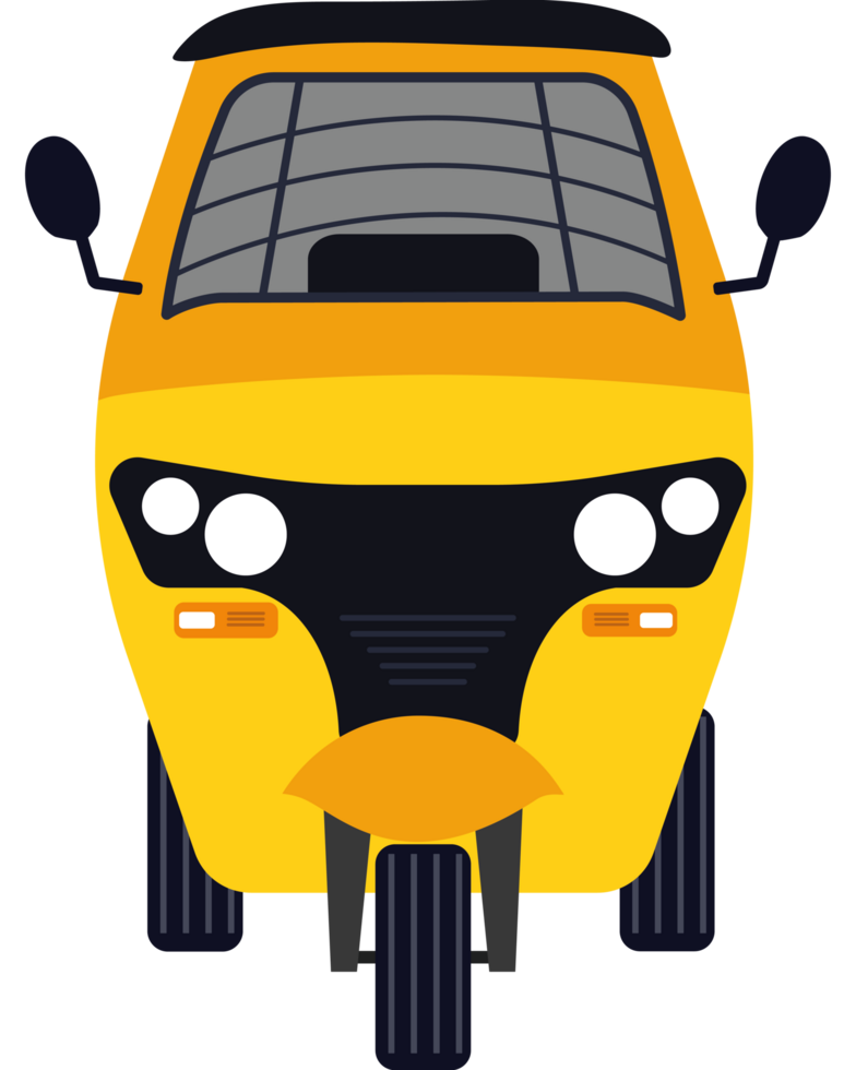 rickshaw yellow design icon isolated png