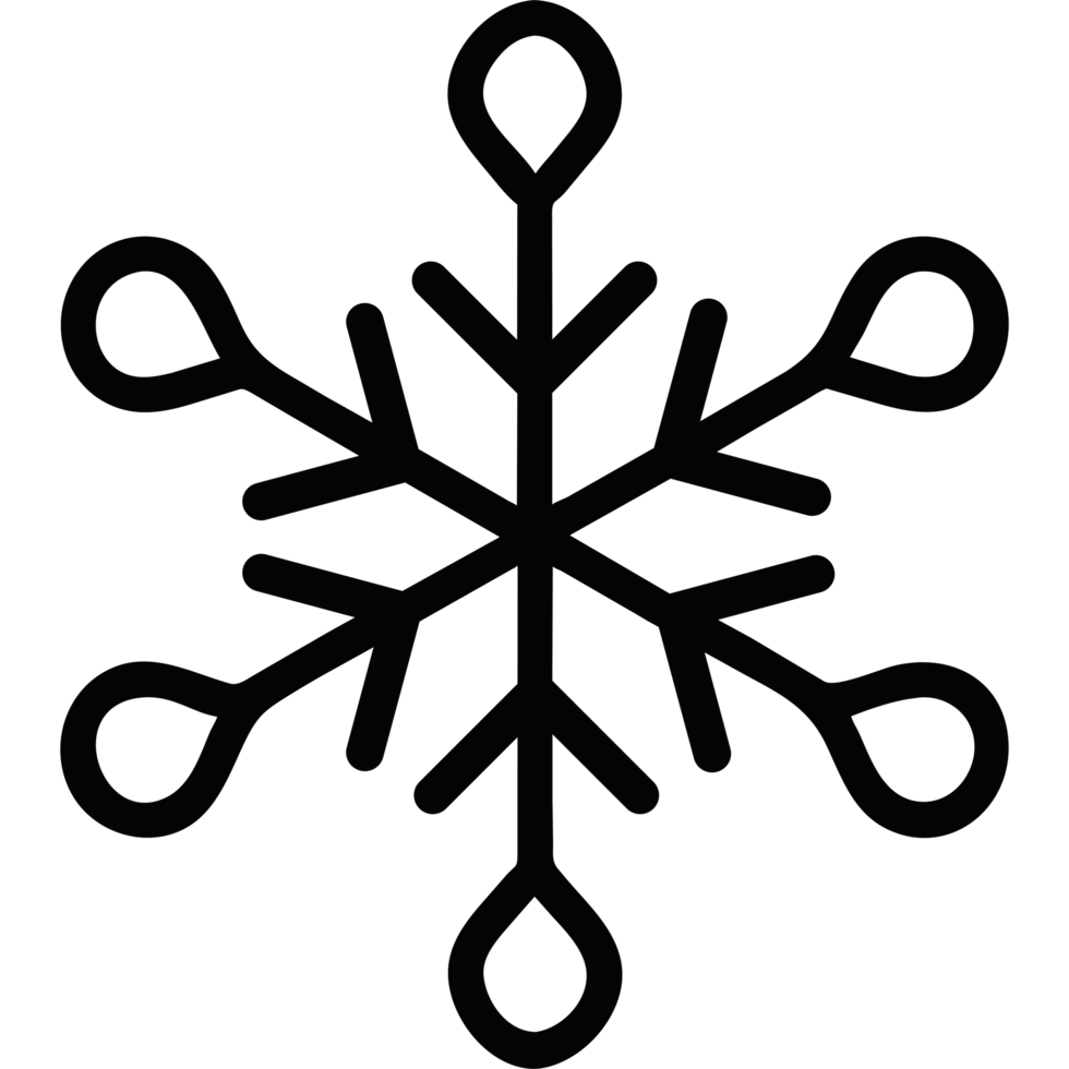Snowflakes icon isolated png