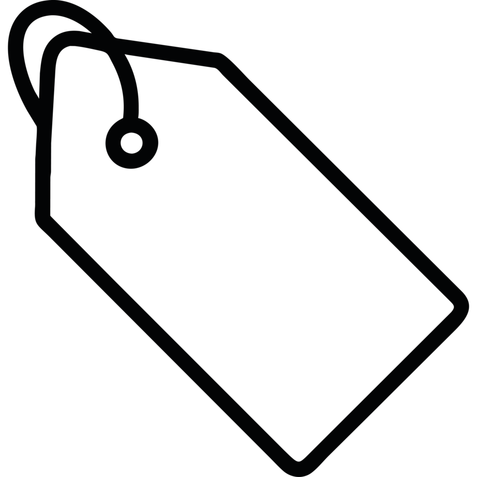 Price tag icon isolated png