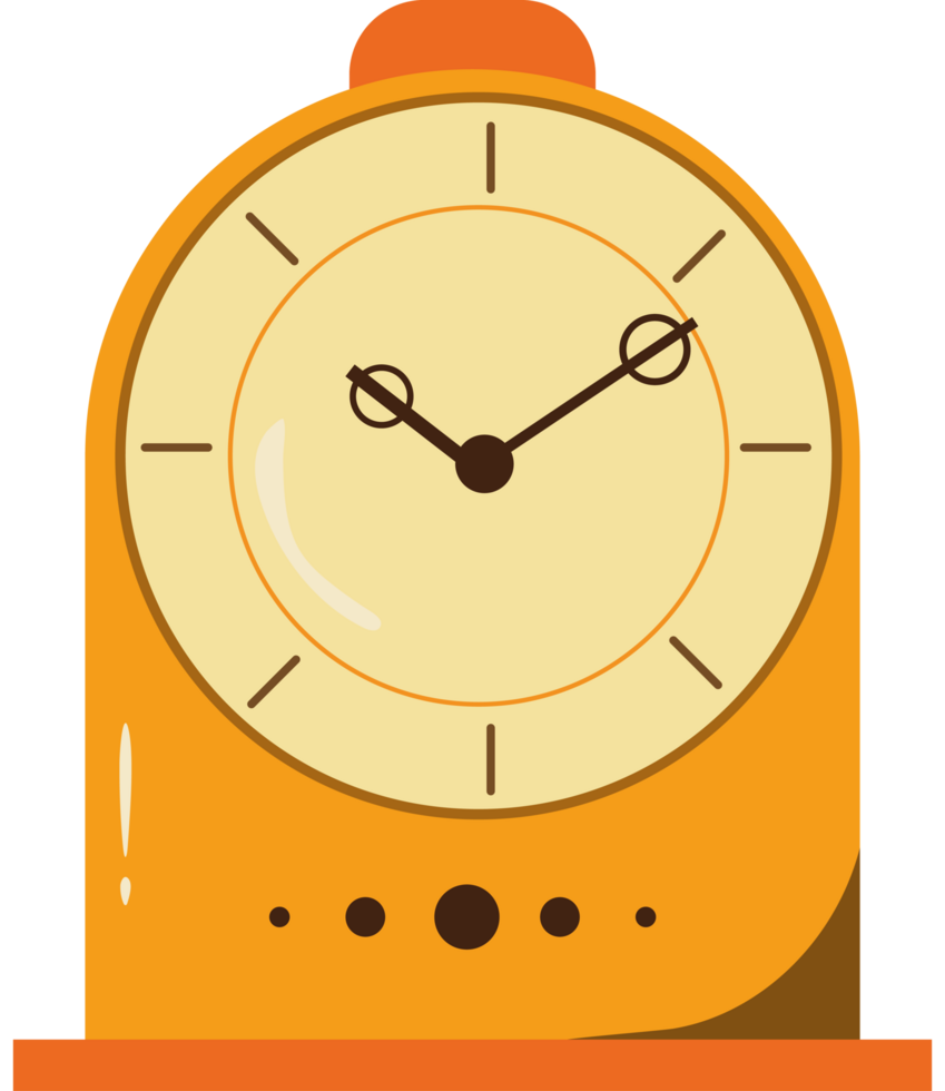 golden watch analog icon isolated png