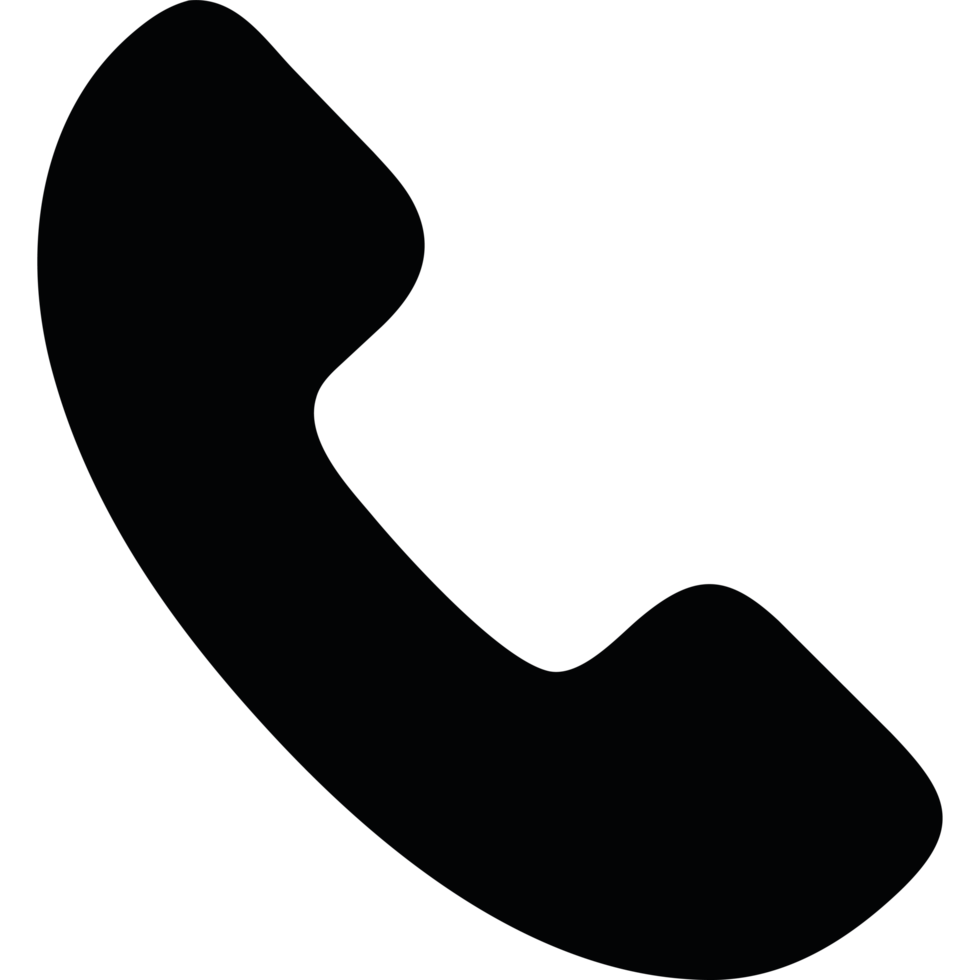 Telephone black glyph ui icon png